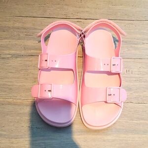 Gucci pink rubber platform sandals siE 41 eur 10 us